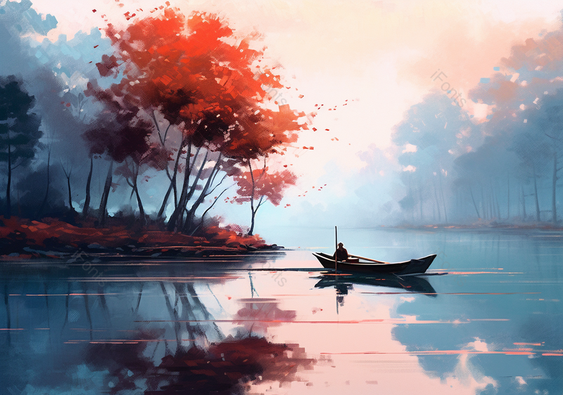 手绘中国风小清新水彩风格山水风景插画,插画/手绘图,插画/手绘图库,插画/手绘图下载,插画/手绘